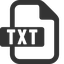 TXT ICON donwload do arquivo em formato TXT